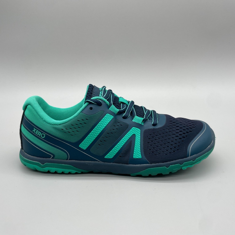 Xero Shoes HFS II Womens 6 Road Running Shoes Teal Navy Minimalist Barefoot